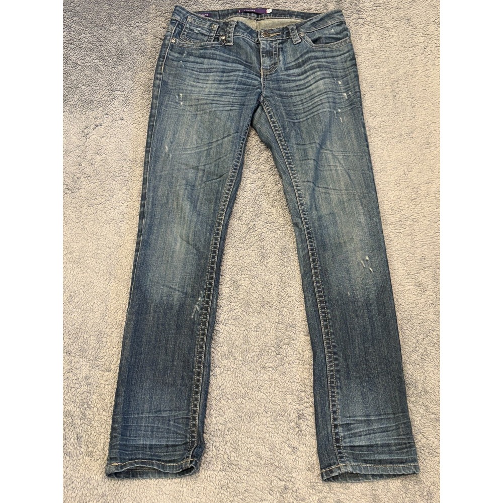 Vigoss Jeans Womens 5 Blue Denim Skinny Ankle Dark Wash Casual Juniors